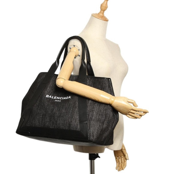 Balenciaga cabas travel tote bag - black/grey - Picture 8 of 13